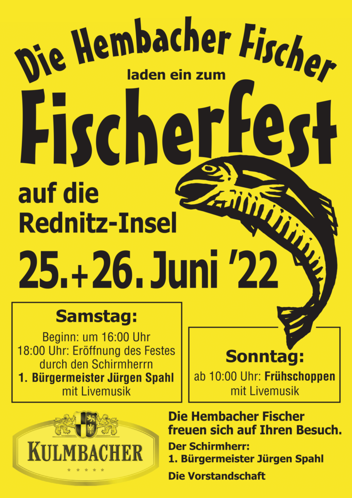 Fischerfest Fischereiverein Rednitzhembach e.V.